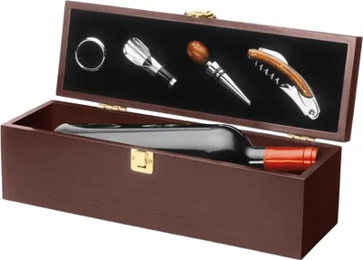Produktbild von MidOcean - Wein-Set "Costieres" MO1273 (Einheitsgröße) (Holz)