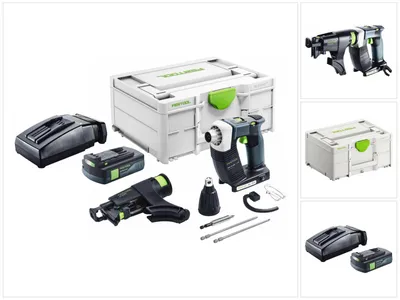 Zdjęcie produktu dla Festool DURADRIVE DWC 18-4500 Basic akumulatorowa wkrętarka budowlana 18 V 14 Nm bezszczotkowa + 1x akumulator 3,0 Ah + ładowarka + systainer