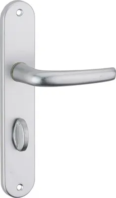 Image de Ensemble de poignées pour porte intérieure Maia à condamnation, carré 7mm, entr'axes 195mm, argent - THIRARD