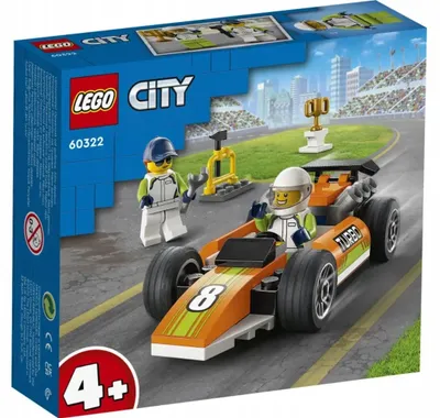 Productafbeelding van LEGO 60322 City Raceauto, Formule 1 auto voor kinderen, inclusief monteur en minifiguren