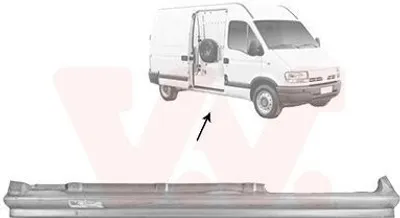 Produktbild von VAN WEZEL Seitenwand Reparaturblech für OPEL Vivaro A Kastenwagen (X83) Vivaro A Combi (X83) für RENAULT TRAFIC II Kasten (FL) TRAFIC II Bus (JL)