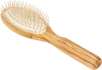 Produktbild von Holzhaarbürste oval mit Hainbuchenholzstiften 21,5 cm
