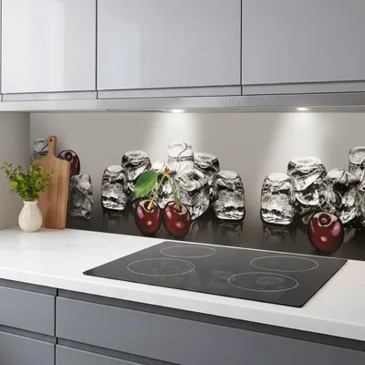 Produktbild von Küchenrückwand Kirschtraum monolithische ABS-Platte mit Direktdruck, formstabil und langlebig