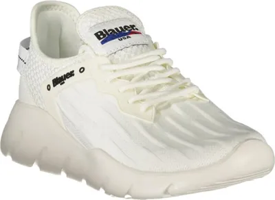 Produktbild von Weißer Herrensportschuh mit Kontrastdetails und Schnürung