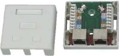 Obrázok produktu pre DATACOM STP dvojzásuvka nad omítku Cat5e 2 x RJ45