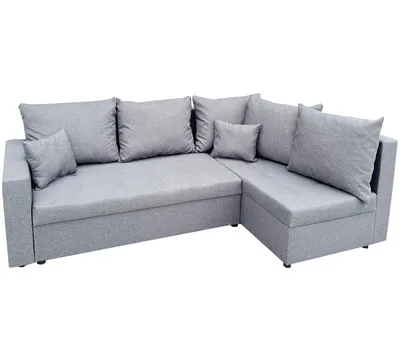 Image de Canapé d'angle REVO avec fonction couchage et 2 coffres de rangement, gris clair Sawana 21