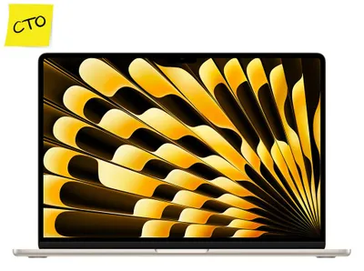 Produktbild von Apple MacBook Air 15" Polarstern, Modellnummer CZ1LT-0100000, mit M5 10-Kern-Prozessor und GPU – Notebook – Apple M5