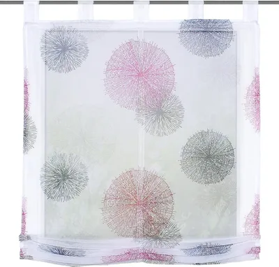Produktbild von Home Wohnideen Schlaufenraffrollo Voile Digitaldruck Rawlins 140 x 80 cm Flieder