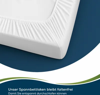 Produktbild von Sensalou Inkontinenz Spannbettlaken wasserdicht Spannbetttuch weiß - 80x200 cm