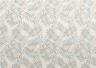 Produktbild von Pastellfarbene Blätter – Bodenschutzmatte – Stuhlunterlage 100x100 cm – Rutschfest – Hartbodenmatte