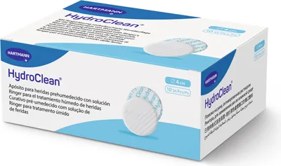 Zdjęcie produktu dla Kompresy Hydroclean okrągłe 4 cm sterylne 10 szt