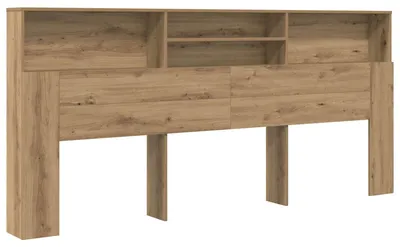 Immagine prodotto di vidaXL Mobile per testiera con ripiano in rovere Artisan 220 x 19 x 101,5 cm