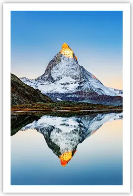 Produktbild von Poster - Poster ohne Rahmen - Berge Gipfel Matterhorn - 61x91,5 cm - Wand Bild - Wanddeko - Wandbilder - Kunstposter - Wandposter - Bilder - Kunstdruck - Wanddekoration - Wandbild - P2XPA61x91-5178