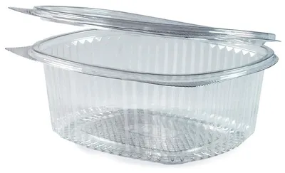 Produktbild von 500x Feinkostbecher oval klar mit Deckel 1500 ml (PET)