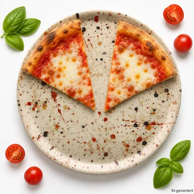 Produktbild von Pizzateller Granito Ø31,5cm XL-Teller eine Personen 3D Steinoptik