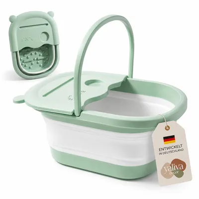Image de Bain de pieds, baignoire pour les pieds, baignoire pliable pour les pieds, baignoire portable, spa de bien-être, pédicure, soins des pieds, massage des pieds, baignoire pour les pieds, relaxation. YaLiva_Decor®