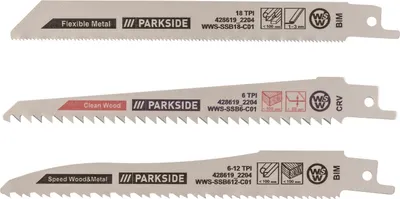 Produktbild von PARKSIDE® Säbelsägeblätter für Akku-Astsäge (Universal)
