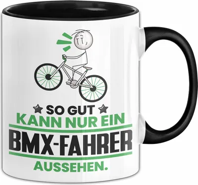 Produktbild von BMX-Fahrer Geschenk Tasse So Gut Kann Nur Ein BMX-Fahrer Aussehen Geschenkidee Kaffee-Becher (Schwarz)