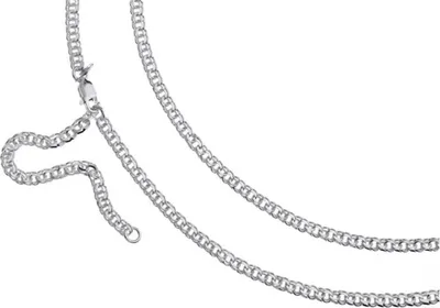 Produktbild von SILBERKETTEN STORE Bauchkette Garibaldi 3,6mm - 925 Silber, Länge wählbar von 65-110cm - 80cm