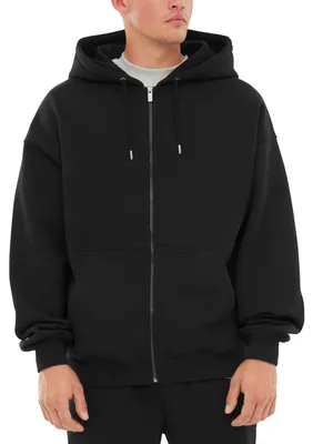 Imagen del producto de Sudadera con cremallera, uni, confeccionada en algodón y poliéster