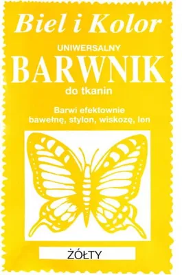 Zdjęcie produktu dla Barwnik do tkanin Motylek (Żółty)