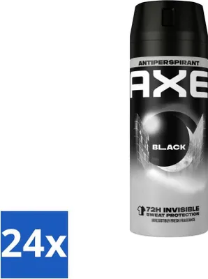 Image de Ax Antitranspirant Spray Noir 150 ml - Pack économique - 24 pièces