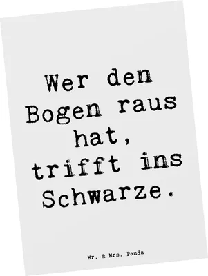 Produktbild von Mr. & Mrs. Panda Postkarte Spruch Bogensport Meister - Weiß - Geschenk, Grußkarte, Ansichtskarte, Leidenschaft, Geduld, Sportler, Teamsport, Postkarten, Konzentration