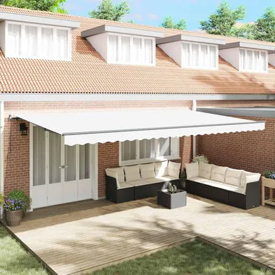 Produktbild von Markise Weiß 600 x 350 cm Stoff