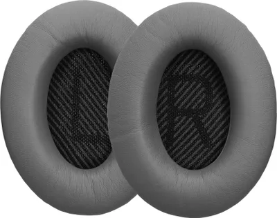 Produktbild von 1 Paar Ohr Polster kompatibel mit Bose Quietcomfort 35 35II 25 15 / QC35 QC35II QC25 QC15 - Ohrpolster Kopfhörer - Kunstleder Polster für Over Ear Headphones