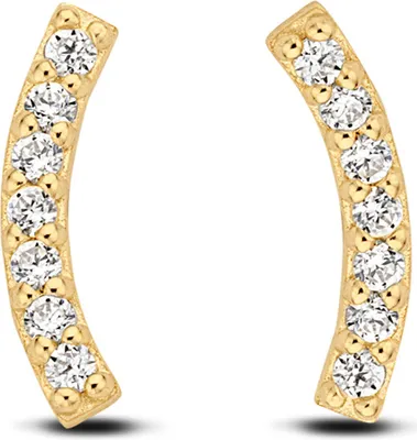Produktbild von Damen Ohrstecker echt Gold 585 (14 kt) mit Zirkonia