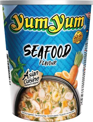 Produktbild von YUM YUM Instant Nudeln 70g Meeresfrüchte Becher