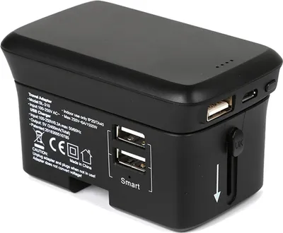 Image de Realpower RealPower TravelCharge-4k Universal Black USB Wireless charging Indoor, Outdoor