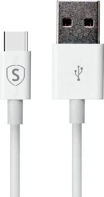 Produktbild von USB-C-Kabel zum Schnellladen 2,4 A, 1 m - Weiß