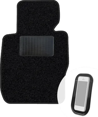 Produktbild von moto-MOLTICO Fahrer Fußmatte Auto Velours Fahrerseite Autoteppiche Schwarz Fahrermatte 1-teilig passend für BMW X1 E84 2009-2014