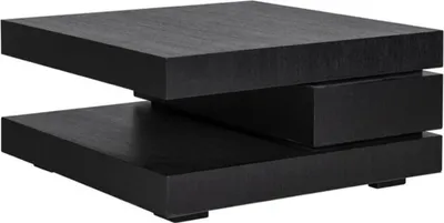 Produktbild von Casa Padrino Luxus Couchtisch Schwarz 90 x 90 x H. 42 cm - Quadratischer Massivholz Wohnzimmertisch - Wohnzimmer Möbel - Luxus Möbel - Luxus Einrichtung