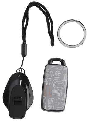 Imagen del producto de 2.4 * 1.1 * 0.4 pulgadas. Localizador de llaves, con linterna LED. Llavero portátil antirrobo. Encuentra tus llaves fácilmente y nunca más las perderás