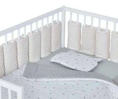 Immagine prodotto di Set di 10 sponde per lettino Jeanne - Per lettini da 60x120 o 70x140 cm - Ecru | by SEVIRA KIDS