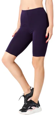 Image de Leggings courts pour femme Merry Style en viscose MS10-414 (prune, L)