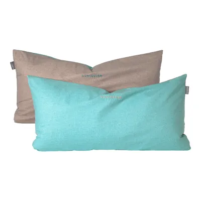 Produktbild von Schiesser Kissenhülle Doubleface im 2er Set | Renforcé | 100% Baumwolle aus nachhaltiger Produktion | 40x80cm | Mint-Silber