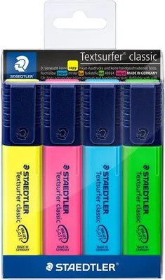 Image de Staedtler - Surligneur 364 Textsurfer assorti, 4 pièces