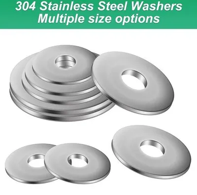 Produktbild von M4-Schrauben-Set, 50 große Schrauben, M5 x 15, 304 rostfreier Stahl, flache Schraubenschlüssel, Karosserieplatten, Schraubenschlüssel für Schrauben, Mutter, Schraubendreher, flache Waschmaschinenreiniger