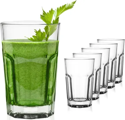 Produktbild von PLATINUX Allzweck-Trinkgläser 230ml (max.280ml) Set 6-Teilig aus Glas Spülmaschinenfest stapelbar Wassergläser Saftglas
