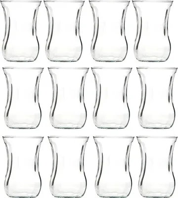 Produktbild von Pasabahce 42021.12 Set 12-tlg. Teeglass Optikli Cay Bardagi Gläser-Set für 12 Personen