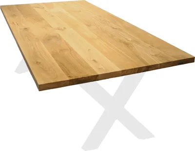 Zdjęcie produktu dla holz4home® Blat stołu z prawdziwego drewna dębowego I 140 x 80 x 4 cm dł. x szer. x wys. I Blat stołu jadalnego Blat biurka I Drewno lite bez krawędzi drzewnej