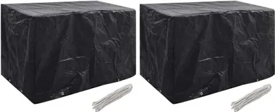 Produktbild von Gartenmöbel-Abdeckungen 2 Stk. 8 Ösen 140x70x90 cm