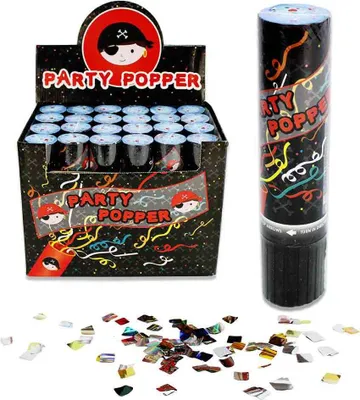 Zdjęcie produktu dla 24 sztuki party popperów dla dzieci „Pirat” – ok. 20 cm