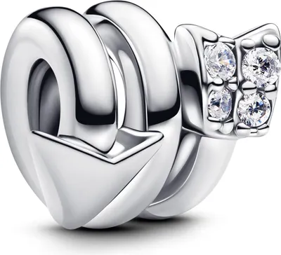 Zdjęcie produktu dla PANDORA MOMENTS Charm Twisted Arrow Zirconia 793665C01