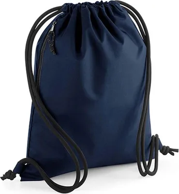 Produktbild von BagBase BG281 | Recycled Gymsac, 40 x 48 cm - Farbe: Black - Größe: 40 x 48 cm