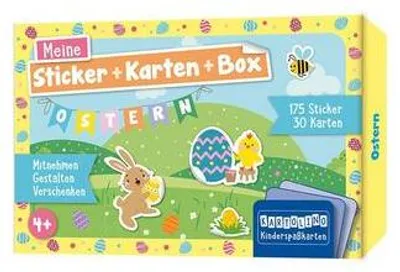 Obrázek produktu pro Meine Sticker + Karten + Box - Ostern