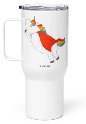 Produktbild von Mr. & Mrs. Panda thermosbecher Einhorn Geburtstag - Weiß - Geschenk, Unicorn, To-Go-Becher, Superheld, Kaffee-Thermobecher, Kaffee-to-go-Becher, Geburtstagsgeschenk